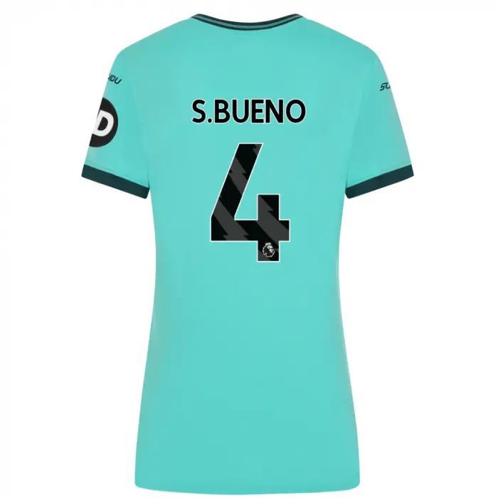 Wolverhampton Wanderers Store | Shop Official 2025-26 Wolves Away Shirt – Womens S.BUENO 4 Wolves Gear